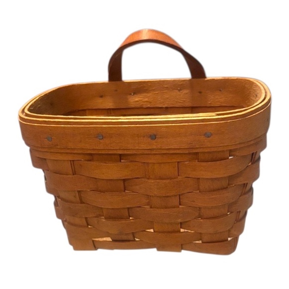 Vintage 1999 Signed Longaberger Small Key Basket